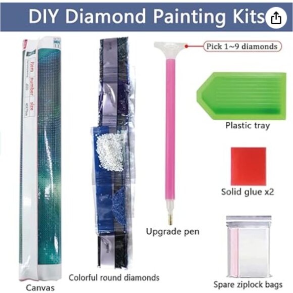 Christmas Diamond Painting Kits for Adult Winter Christmas Tree Snowman 5D - Picture 2 of 6